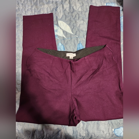 Calvin Klein Women's Ankle Pants in Rich Purple - Picture 1 of 9